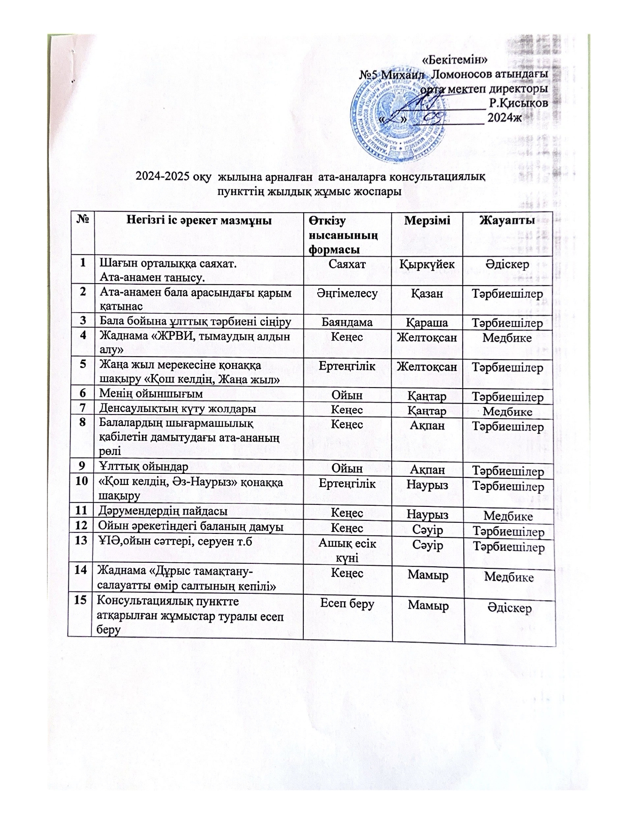 "Айгөлек" шағын орталық консультациялық пункт